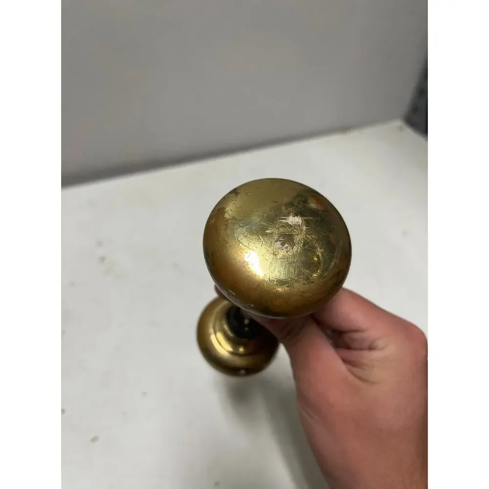 Vintage Brass Door Knob Set Architectural Salvage